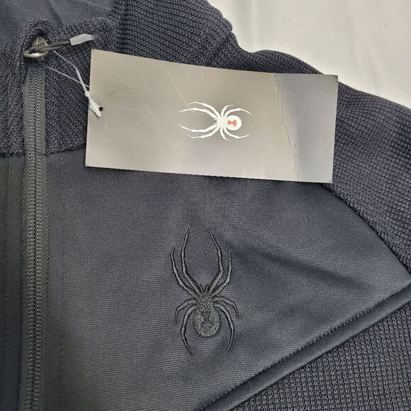 NEW Spyder black and red Verger 1/4 zip Outbound Stryke jacket pullover M - Picture 6 of 13